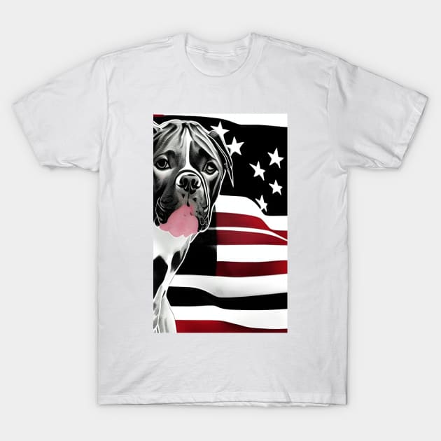 Pitbulls And Stars T-Shirt by ShopSunday